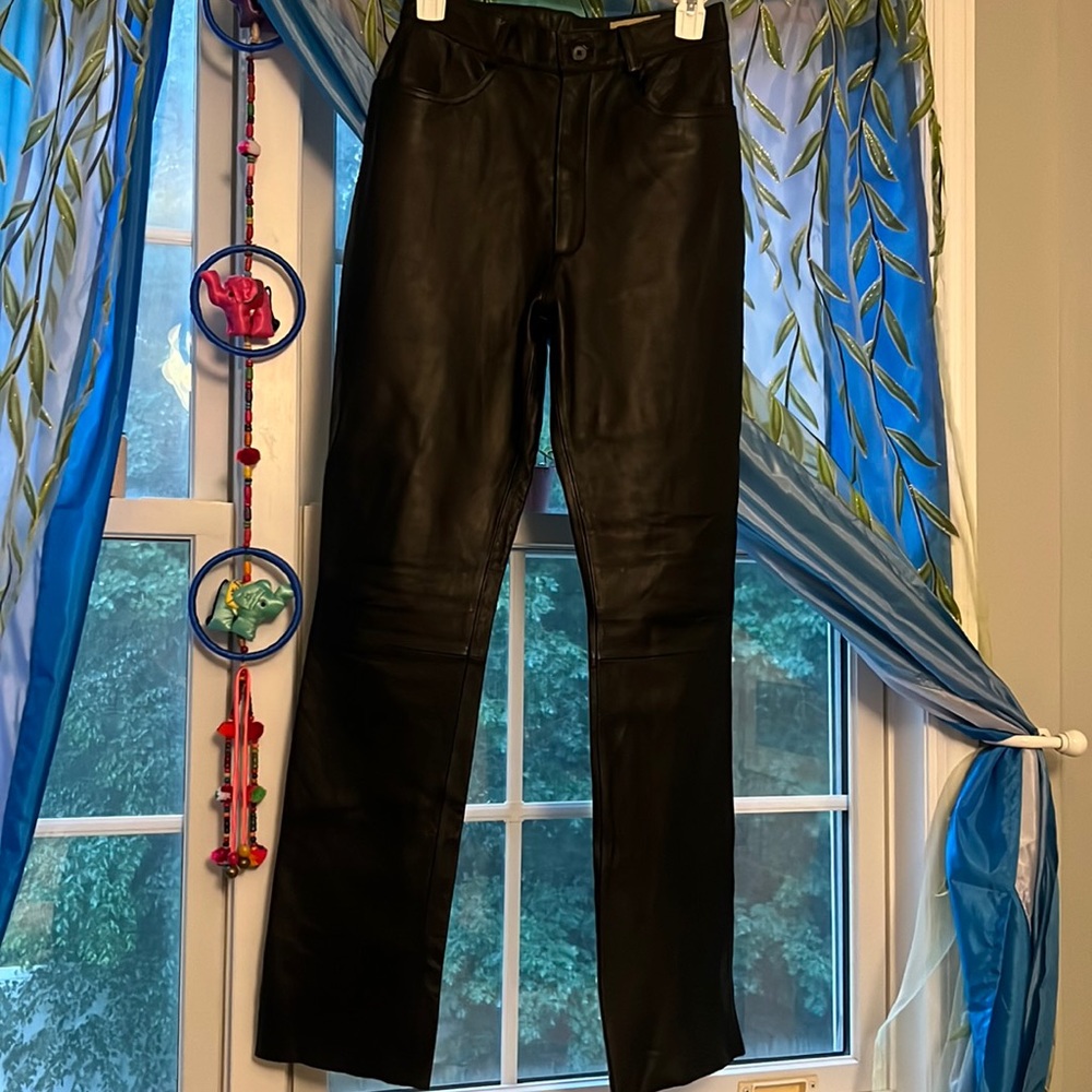 Vintage 90s Genuine Leather Pants